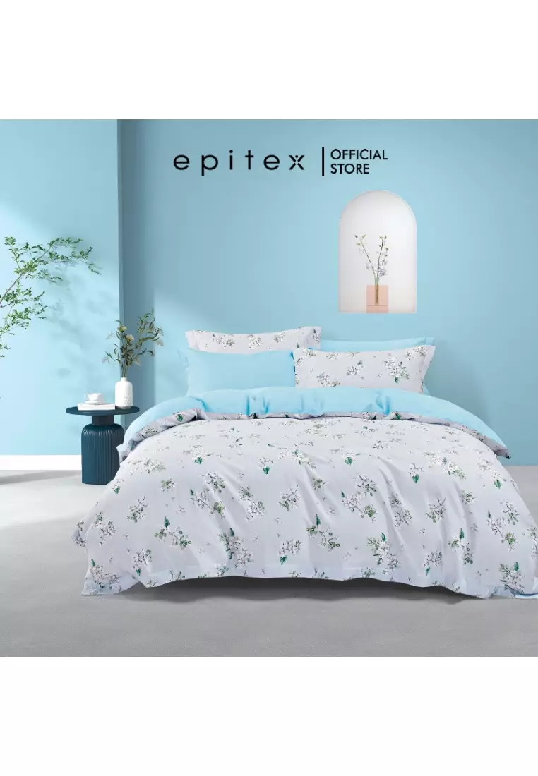 Buy Epitex Epitex Hybrid Botanic Silk Fitted Sheet Set 1200 Thread