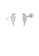 Glamorousky white 925 Sterling Silver Simple Fashion Geometric Stud Earrings with Cubic Zirconia D6E28AC70FDC30GS_2