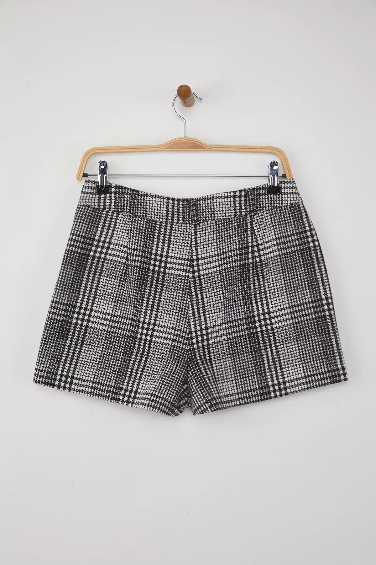 Limited Edition Black And White Plaid Shorts & Bermuda