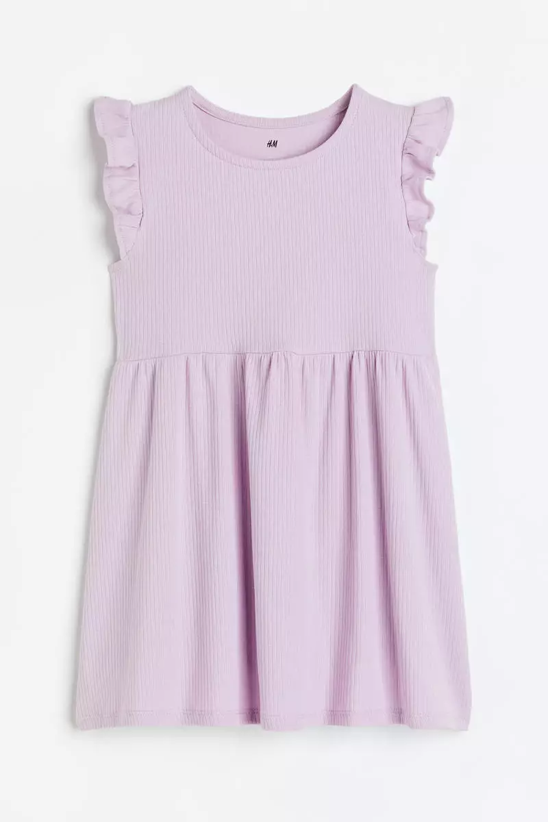 Buy H M Ribbed jersey dress Online ZALORA Malaysia
