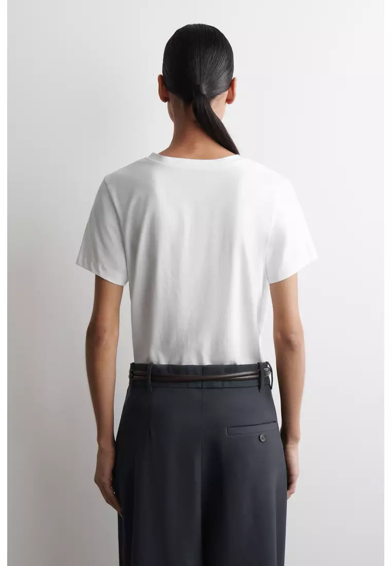 COTTON V-NECK T-SHIRT