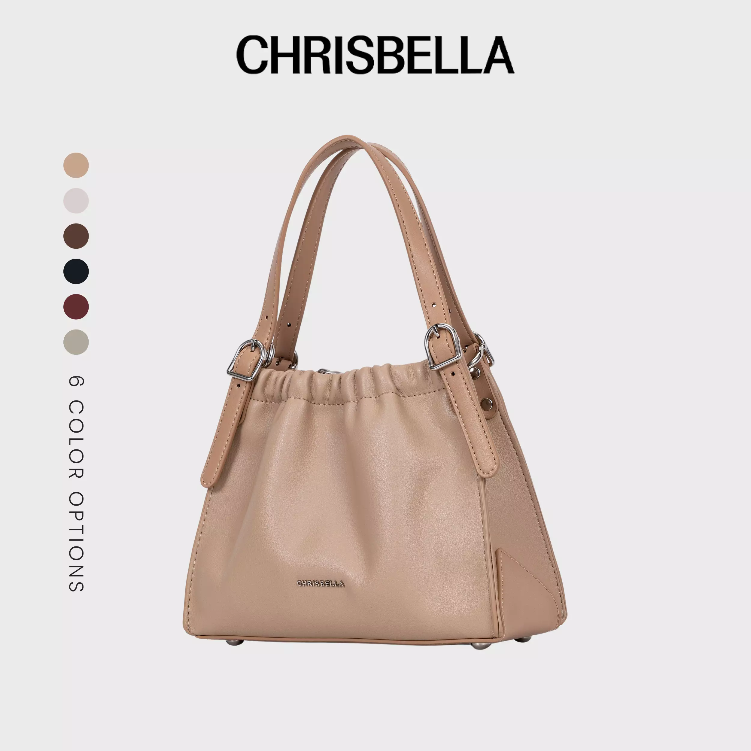 CHRISBELLA BELLE CLOUD BAG - BEIGE