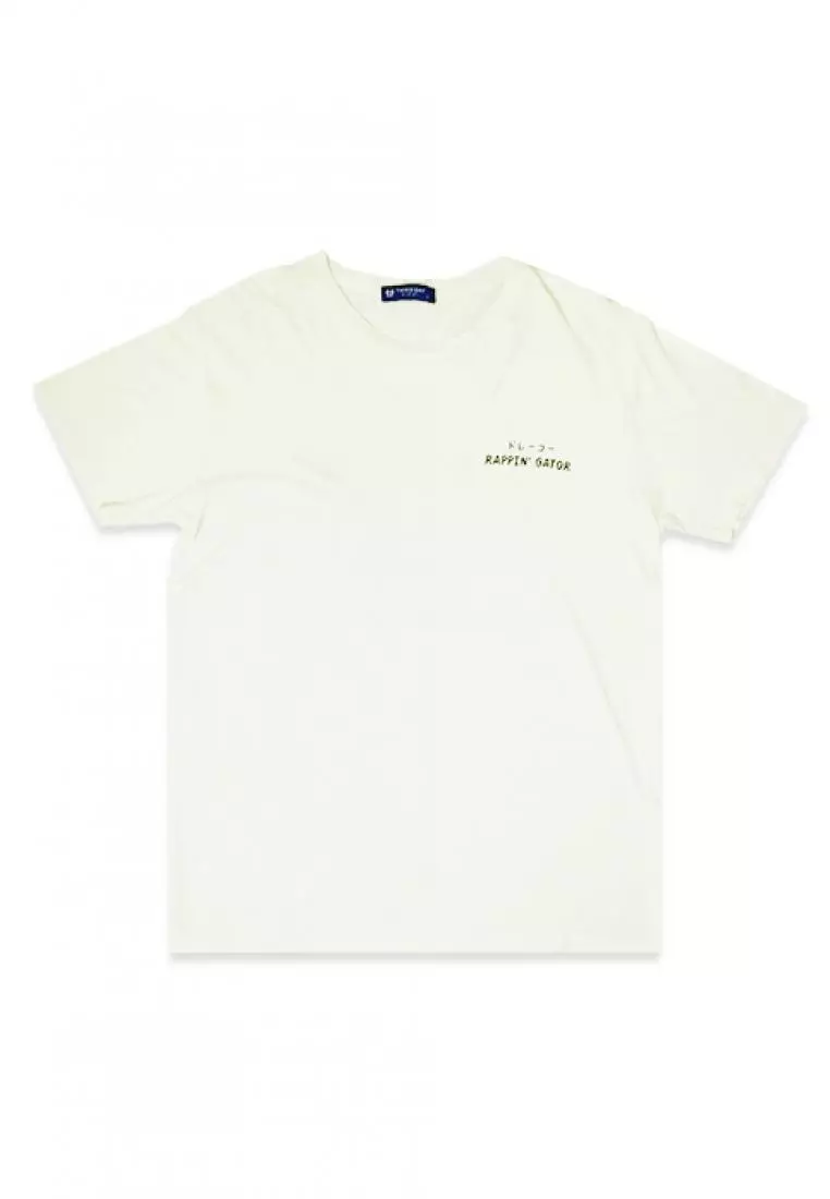 MTF49 rappin draco wht kaos pria Putih