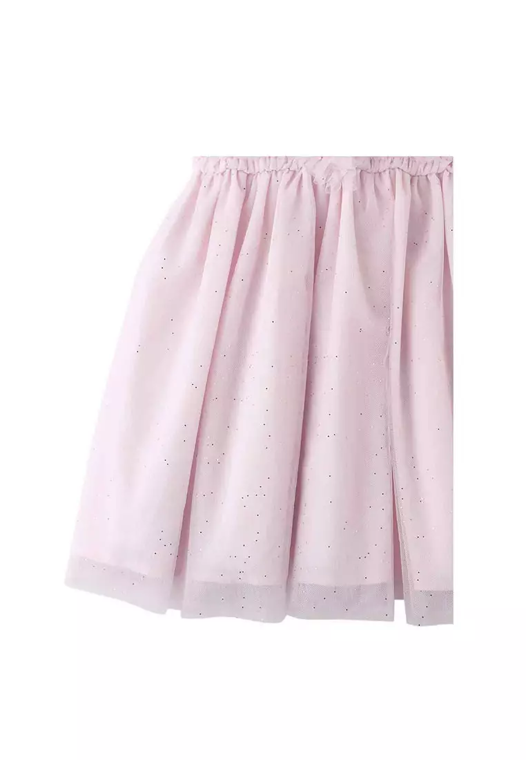 Tulle Dress With Rose Corsages On Smocked Bodice