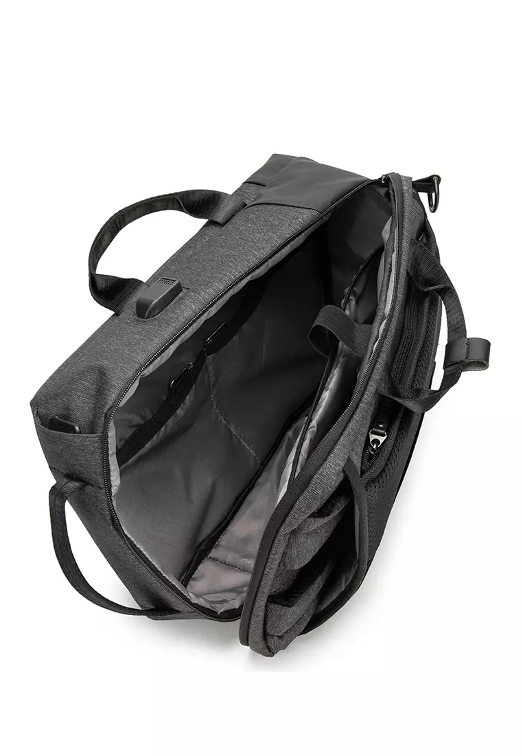 Navy Club Tas Ransel Laptop 3 in 1 HAA - Backpack Built In USB Port Up To 14 Inch (Ransel - Selempang - Jinjing)