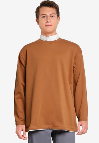 niko and ... brown Collared Pullover CA03AAA4CBC4A0GS_1