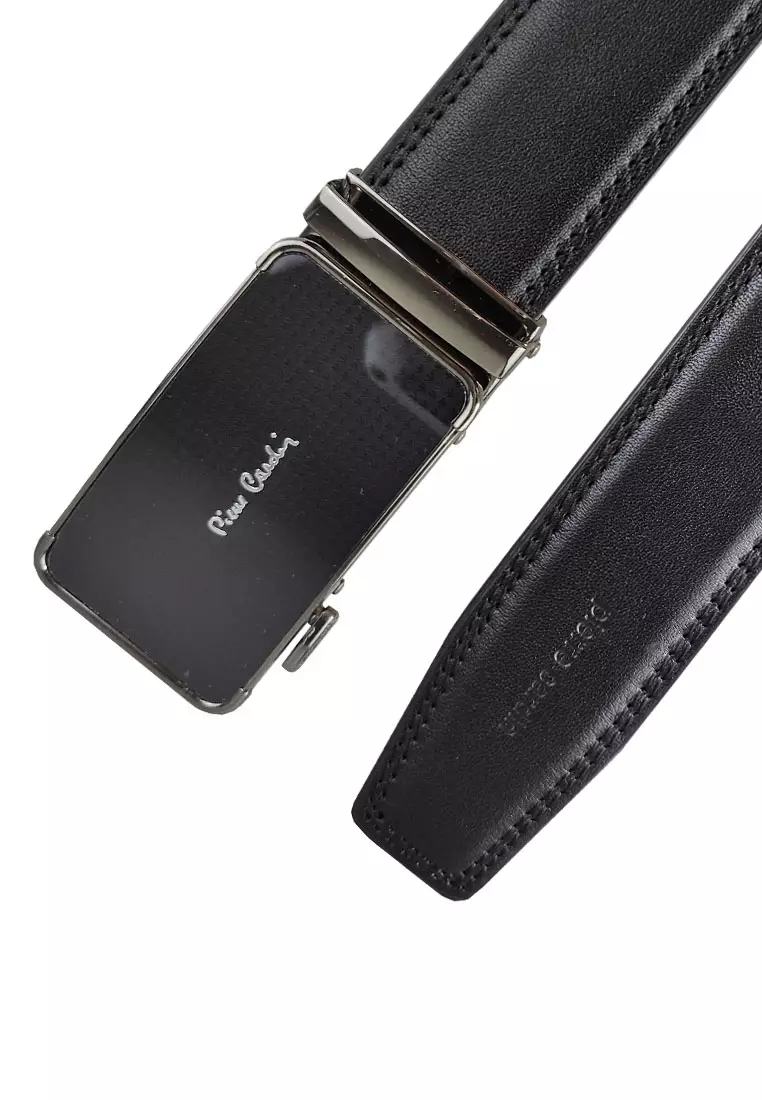 Pierre Cardin Ikat Pinggang Pria Kulit Leather Sabuk Gesper Branded Impor Men Belt Casual A