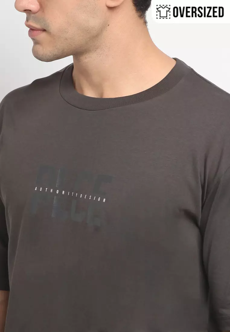 POLICE T-Shirt Cotton Combed Oversized Pria 2079180181