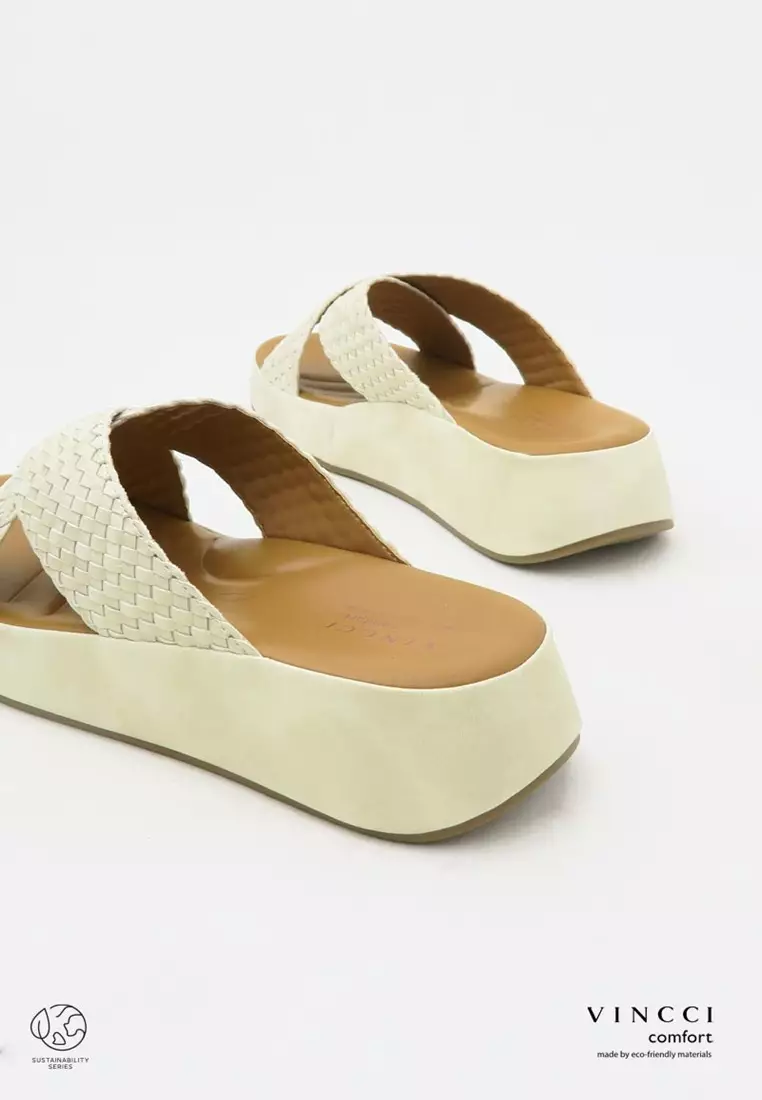 Comfort Slide On Wedge Sandals