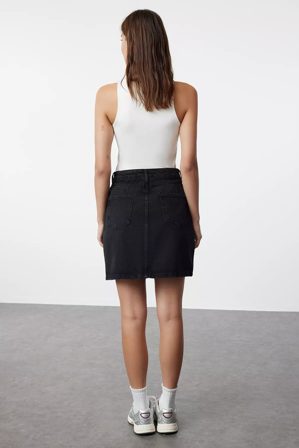 High Waist Denim Skirt