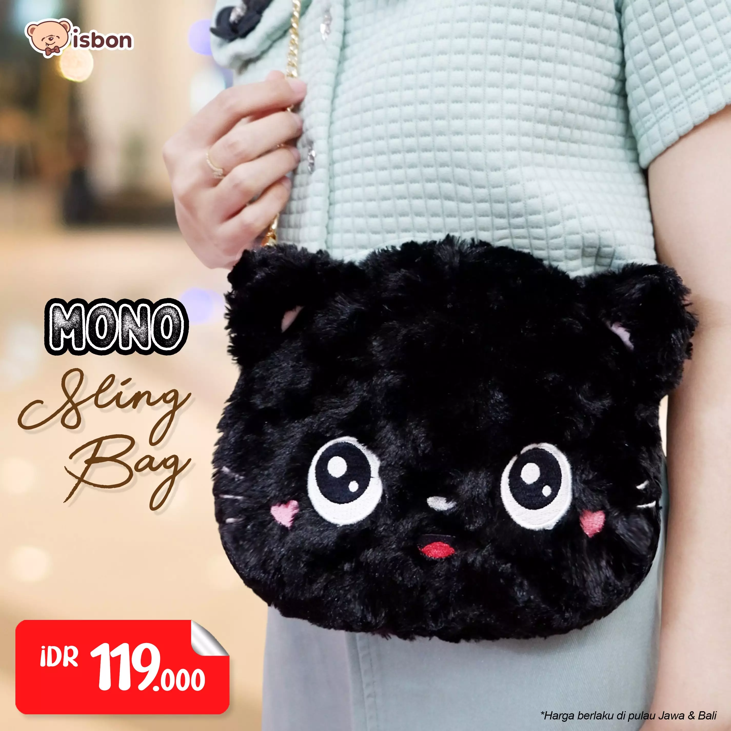 Jual Tas Selempang Hewan Hitam Terbaru