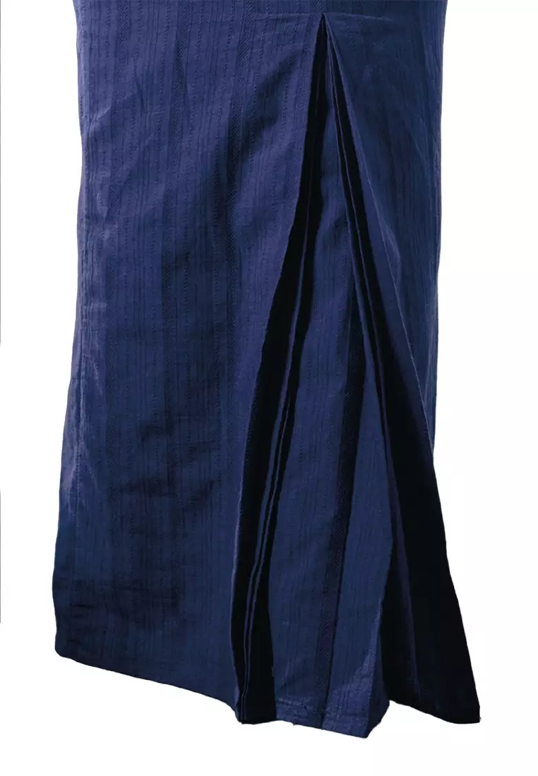 UMMA Seroja Loose Modern Kebaya in Navy Blue