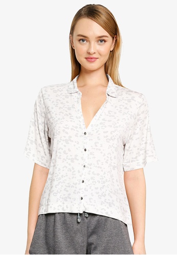 GAP white Truesleep Button-Front Top 979FBAAD22A281GS_1