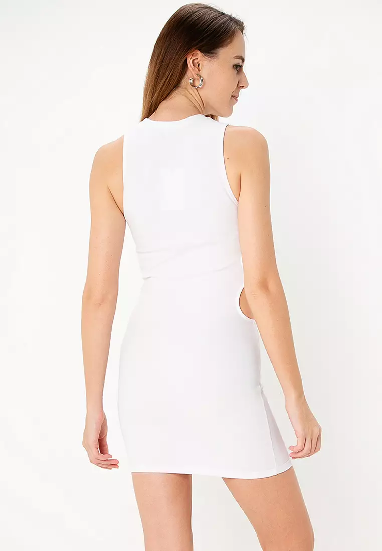 Short Dress with Cut Out Detail
