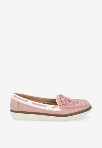 Buy Carlo Rino Pink Duo Colour Ribbon Flat Online Zalora Malaysia