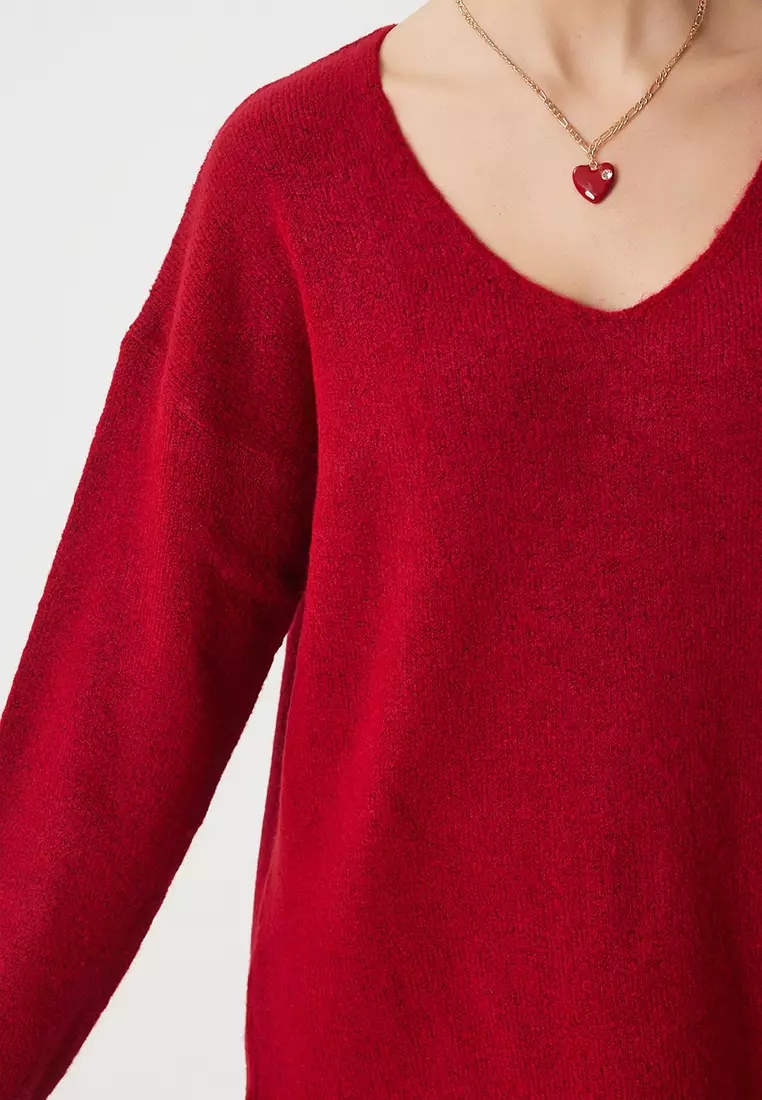 V Neck Knitwear Sweater