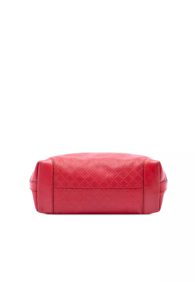 Pre-Loved Gucci Small Diamante Leather Craft Tote