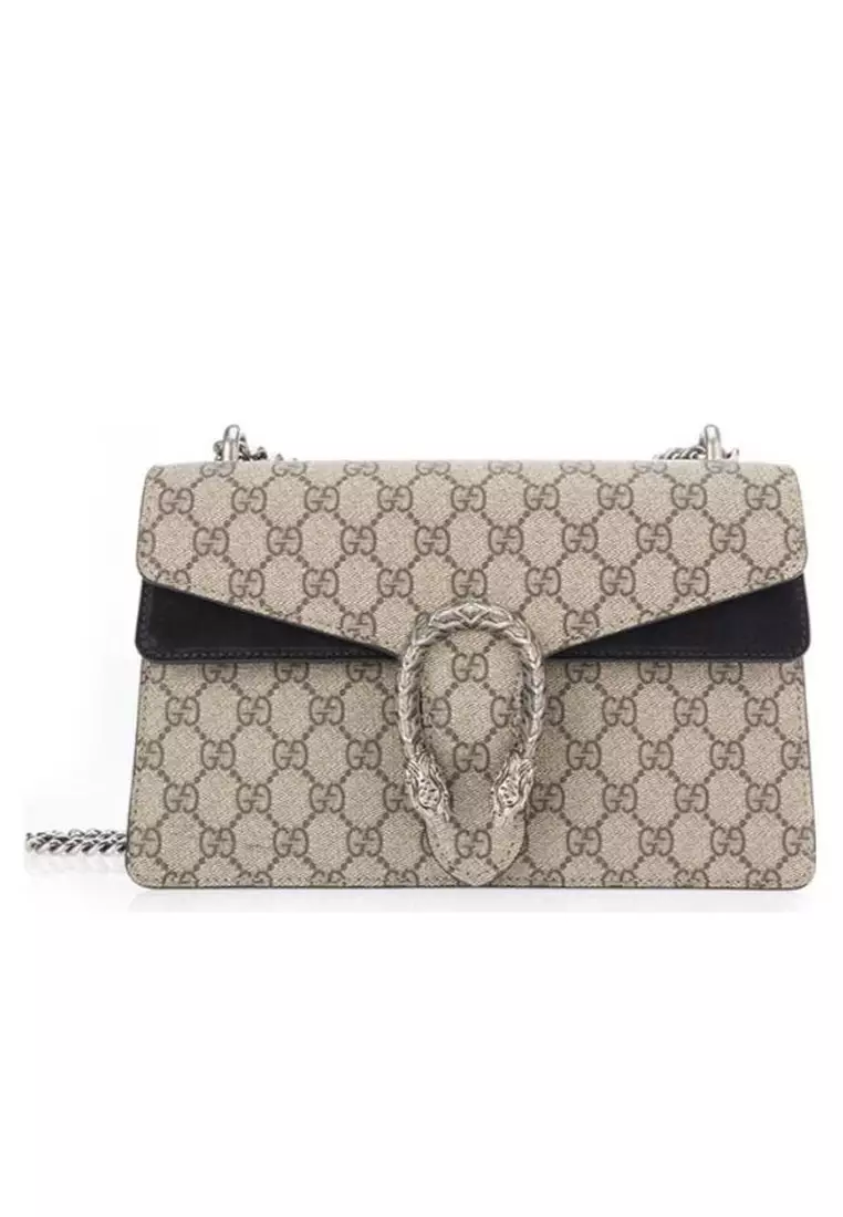 Buy GUCCI Gucci Canvas with suede leather Women s crossbody bag