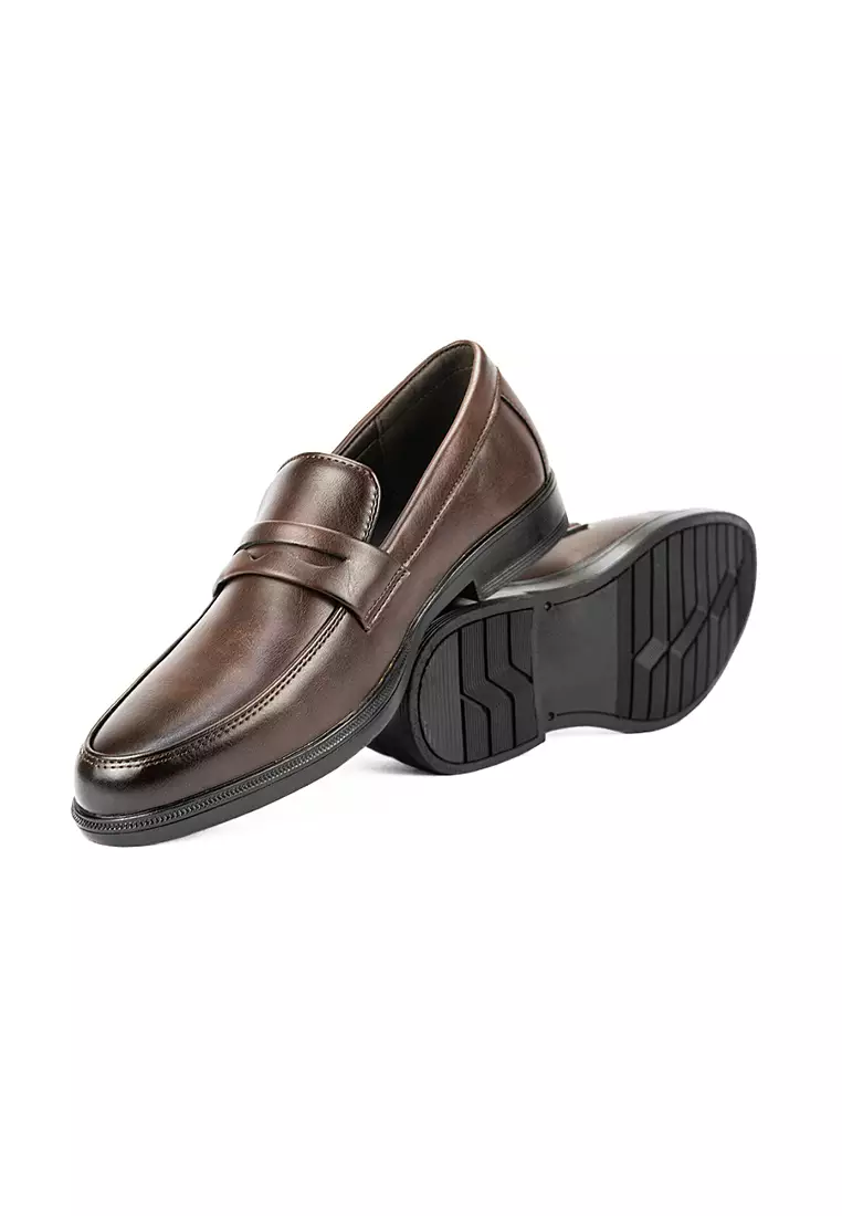 Men's Formal Slip On Shoes Mw 24308 Dark Brown C45
