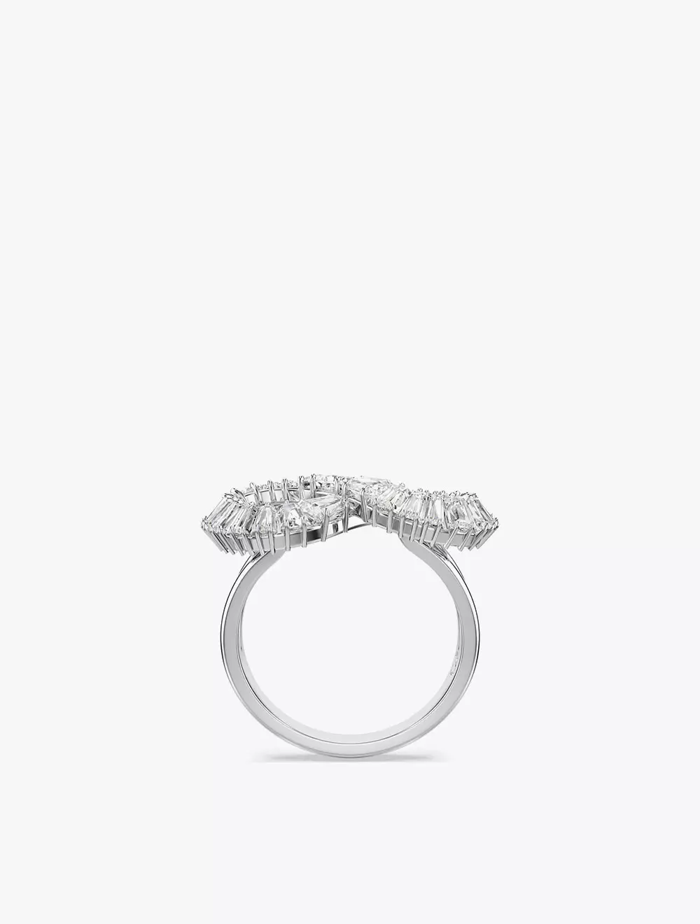 Jual Swarovski Hyperbola Cocktail Ring, Infinity, White, Rhodium Plated ...