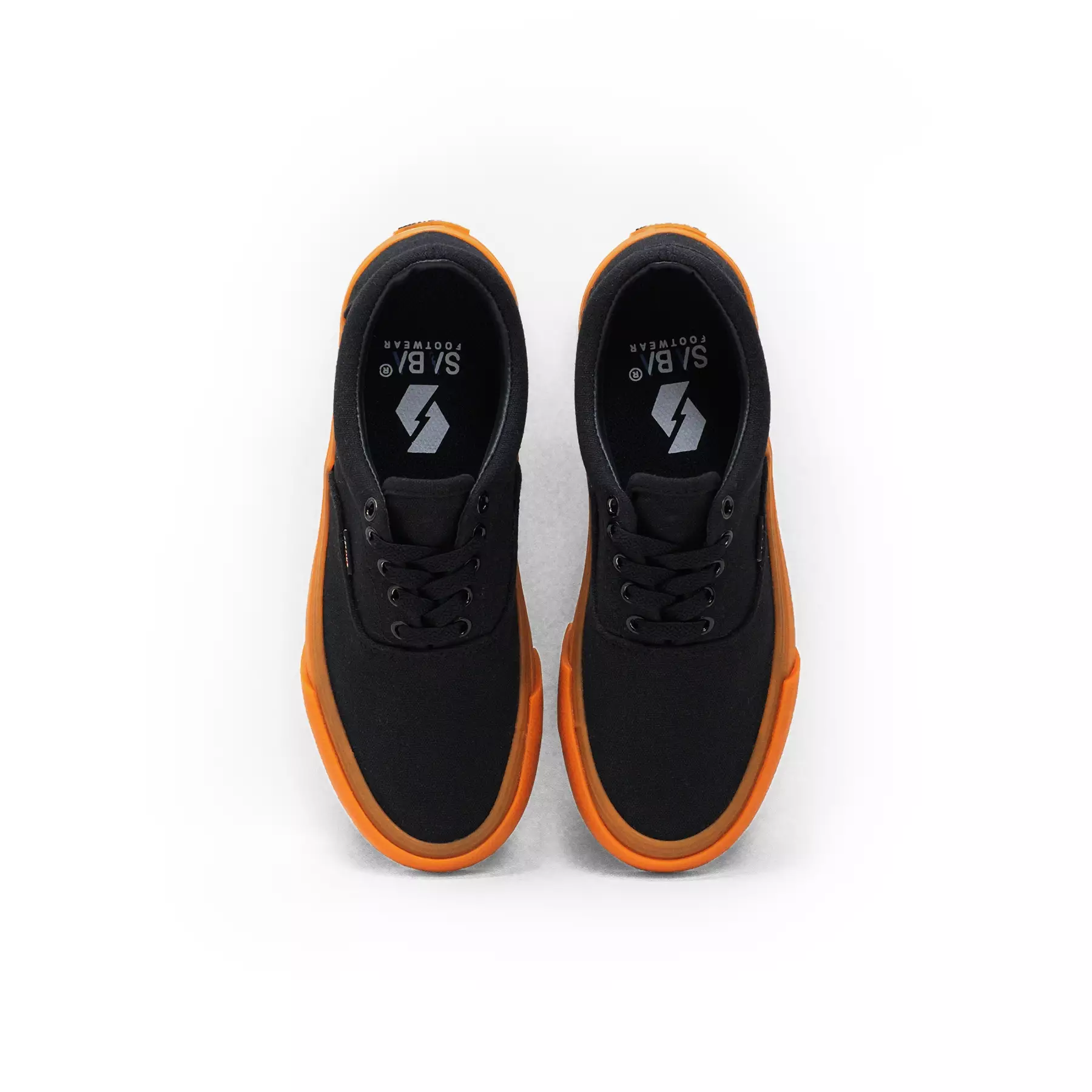 SABA Sykes All Black Gum - Sepatu Sneakers Casual Pria Wanita