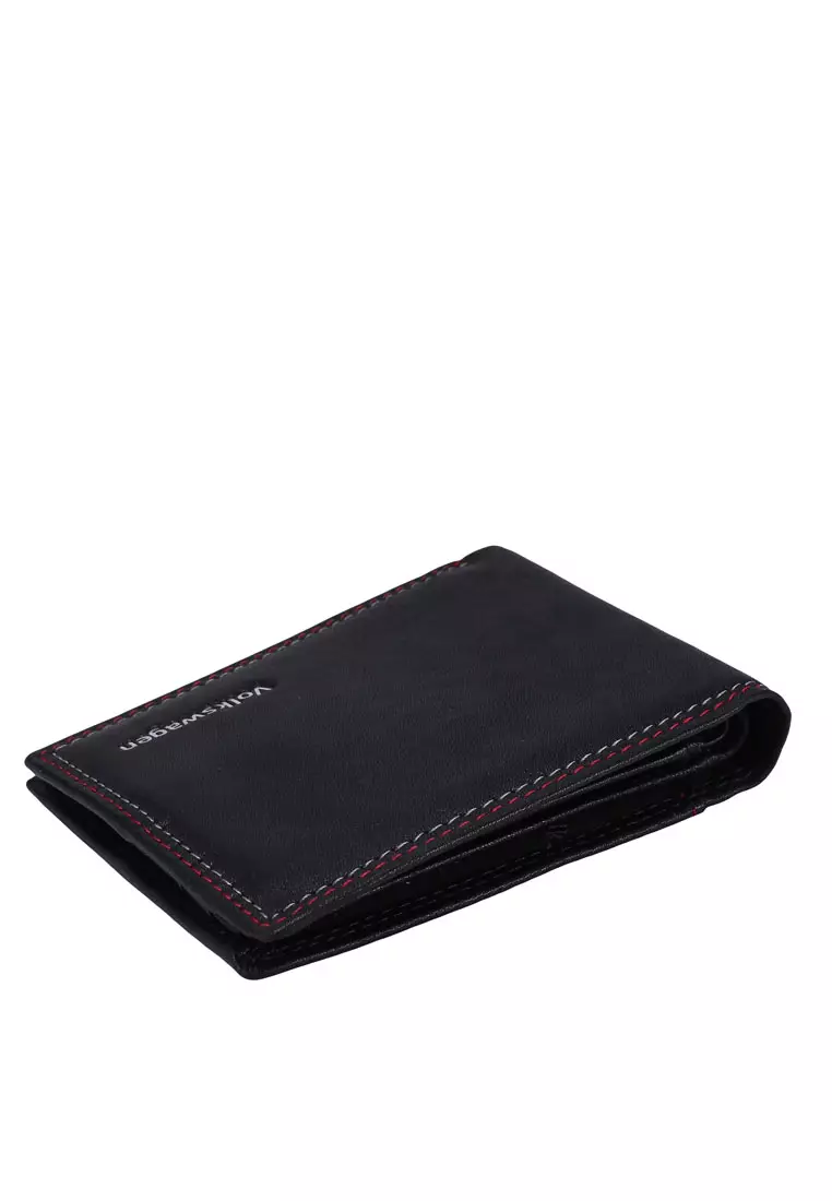 Kulit Genuine Dompet Pendek Pria (Men's RFID Genuine Leather Bi Fold Center Flap Short Wallet)