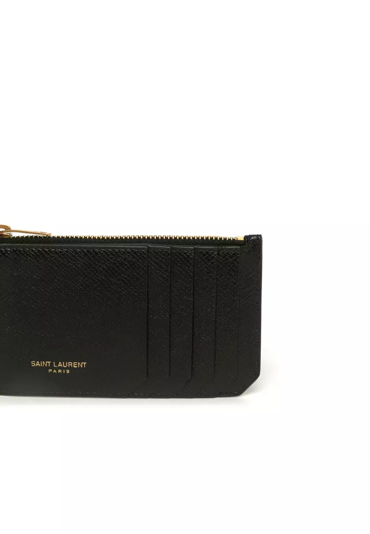 Buy SAINT LAURENT Saint Laurent Paris Fragments Zip Card Case Card