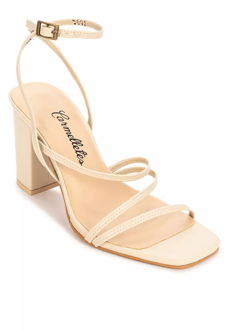 Strappy Block Heels