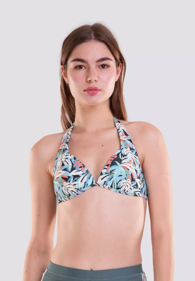 Aqua Breeze BIkini Top Highwaist Boyleg Bottom Set with Molded Pads Swimwear For Women