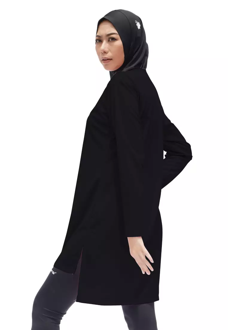 Tiento Aleeya Long Sleeve Dry Fit Basic Sporty Baju Kaos Olahraga Lengan Panjang Wanita Muslimah Remaja Dewasa Lari Gym Senam Yoga Tenis
