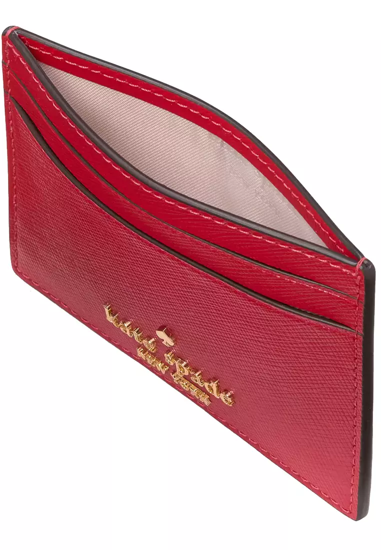 Madison Small Slim Card Holder in Ruby Red KI368