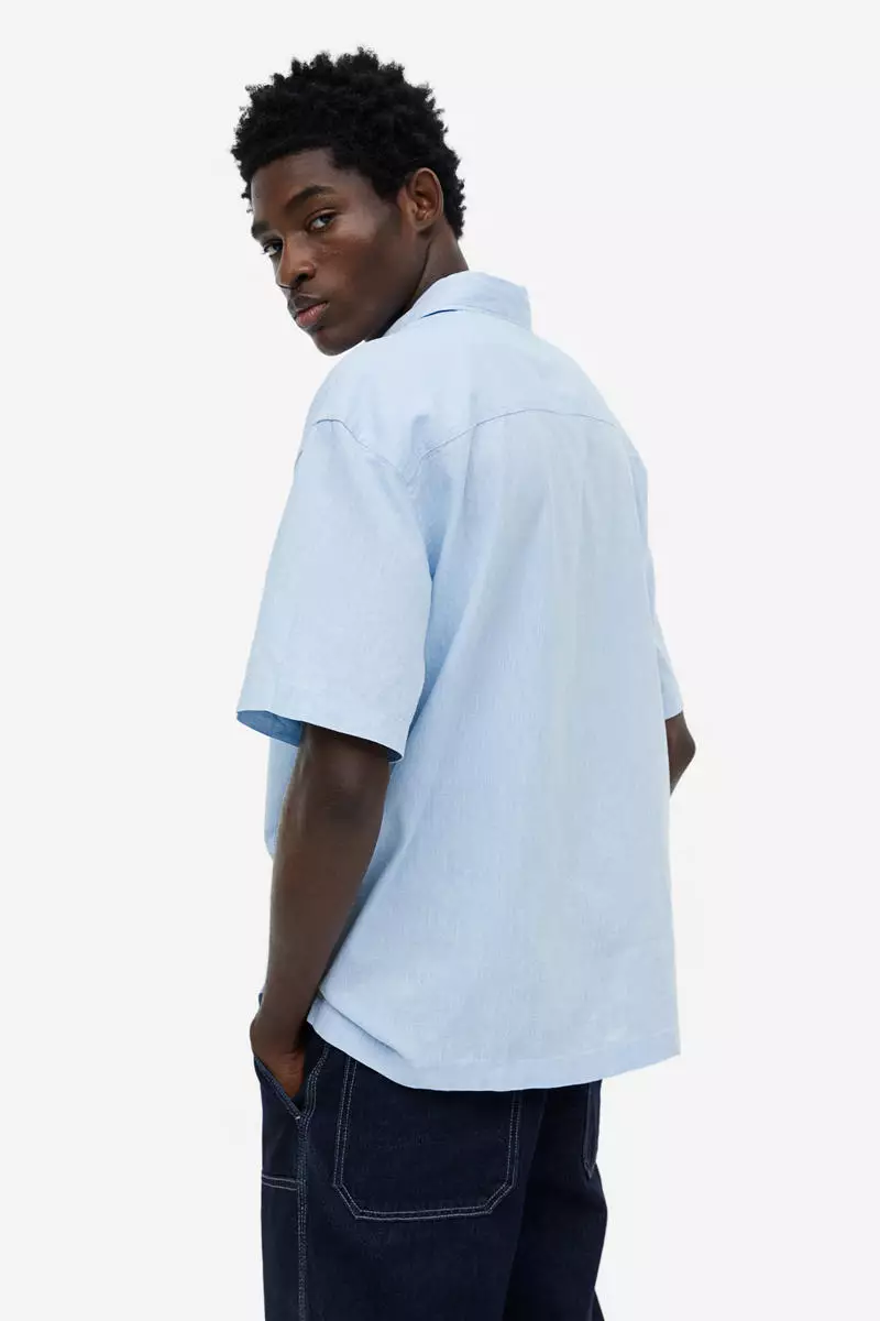 H&m short sales sleeve button down