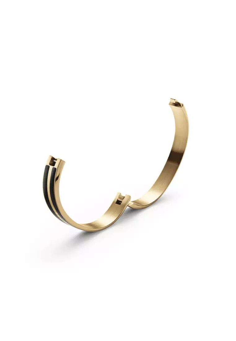 Daniel Wellington Emalie Bracciale Doppio Giro - Acciaio 316L Placcato Oro Rosa E Smalto Bianco, Design Minimalista, Regolabile, Progettato In Svezia