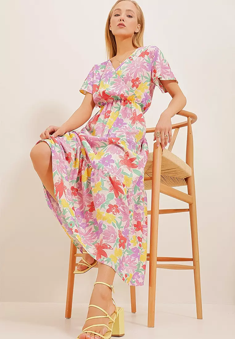 Flounce Cotton Dress