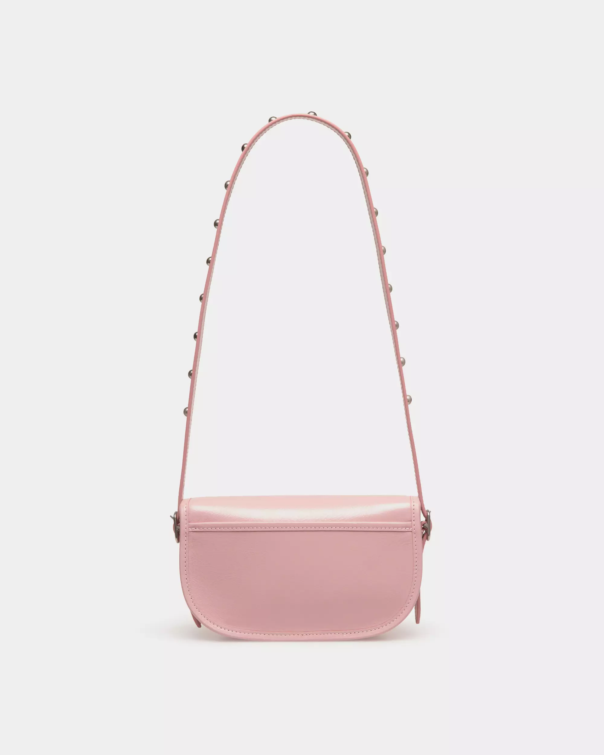 Beckett Minibag in Leather With a Bally Pin - Pink