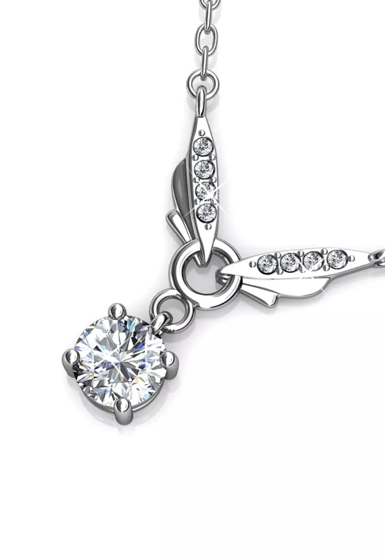 Venus Butterfly Pendant WG - Kalung Crystal by Her Jewellery