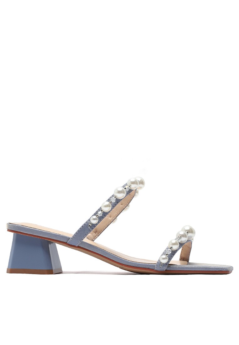 Pearl Buckle Mule Heels 2245-9