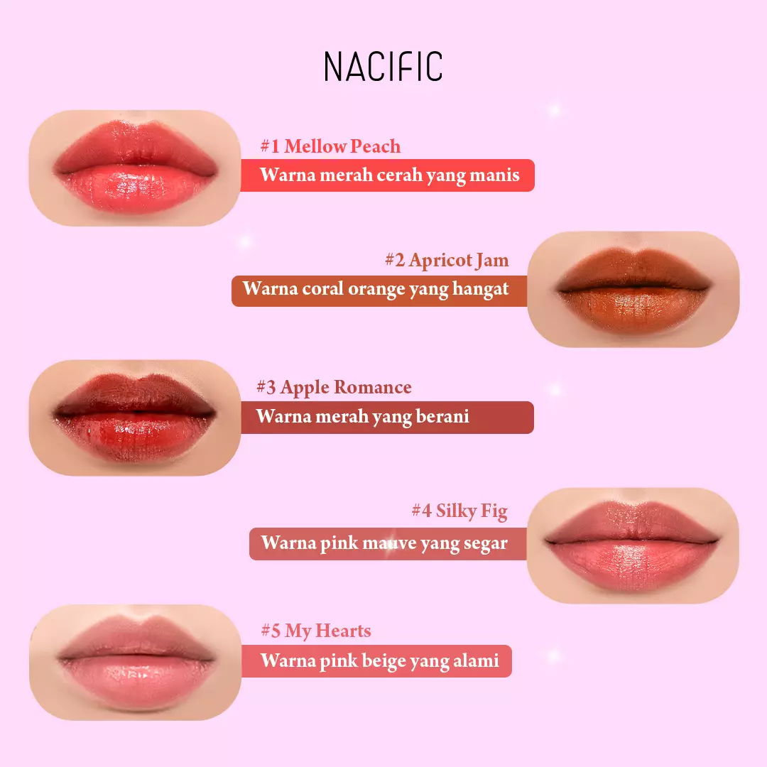 Nacific Glossy Mood Lip Tint - Apricot Jam