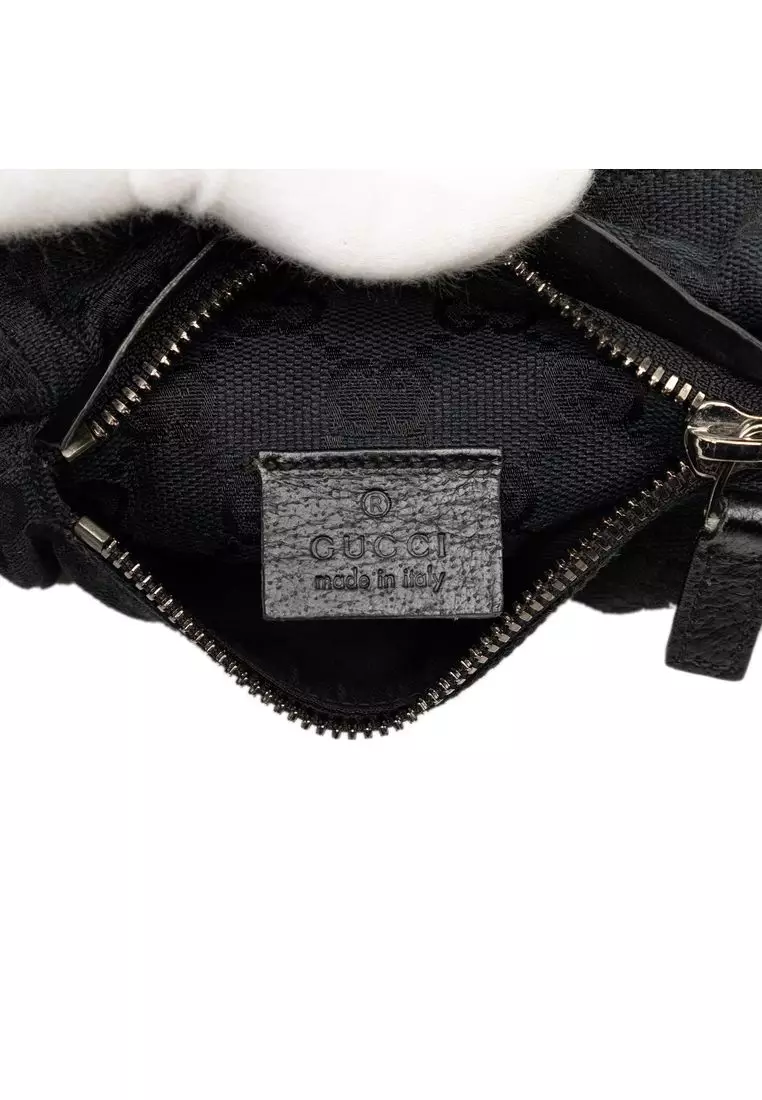 Pre-Loved Gucci Gg Canvas Double Pocket Belt Bag