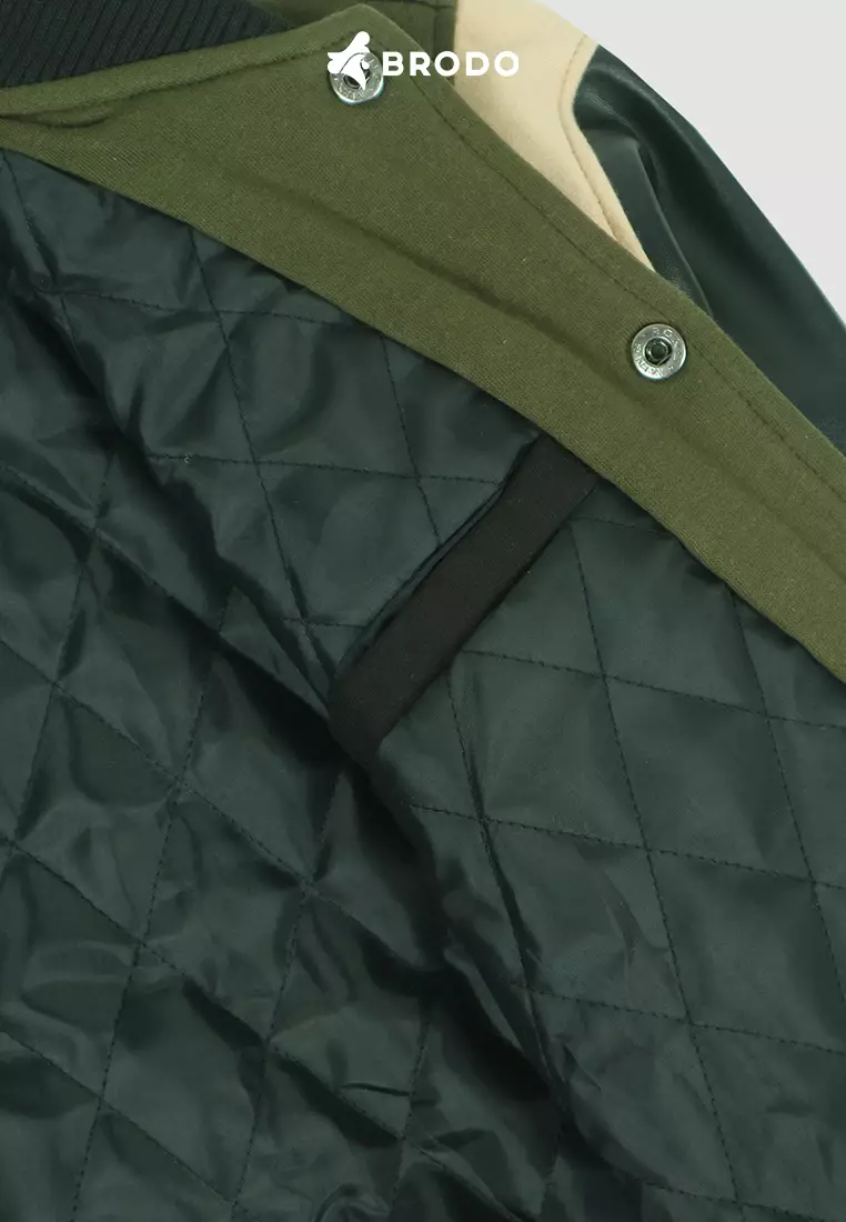 BRODO - Brodo Varsity Jacket Black Olive