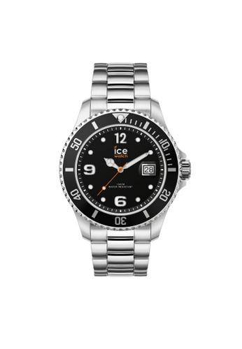 Ice-Watch black and silver Ice-Watch Steel - Black Silver (Medium) 0A0DBAC0B80260GS_1