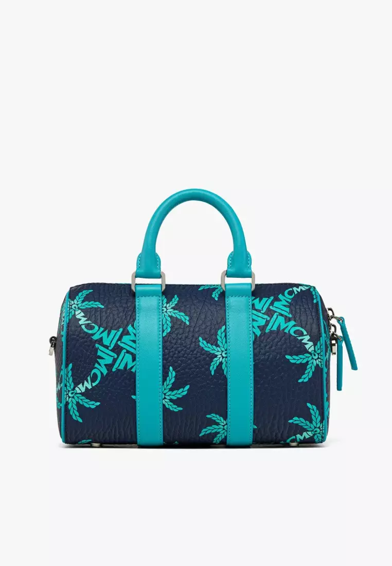 Ella Boston Bag in Palm Canvas