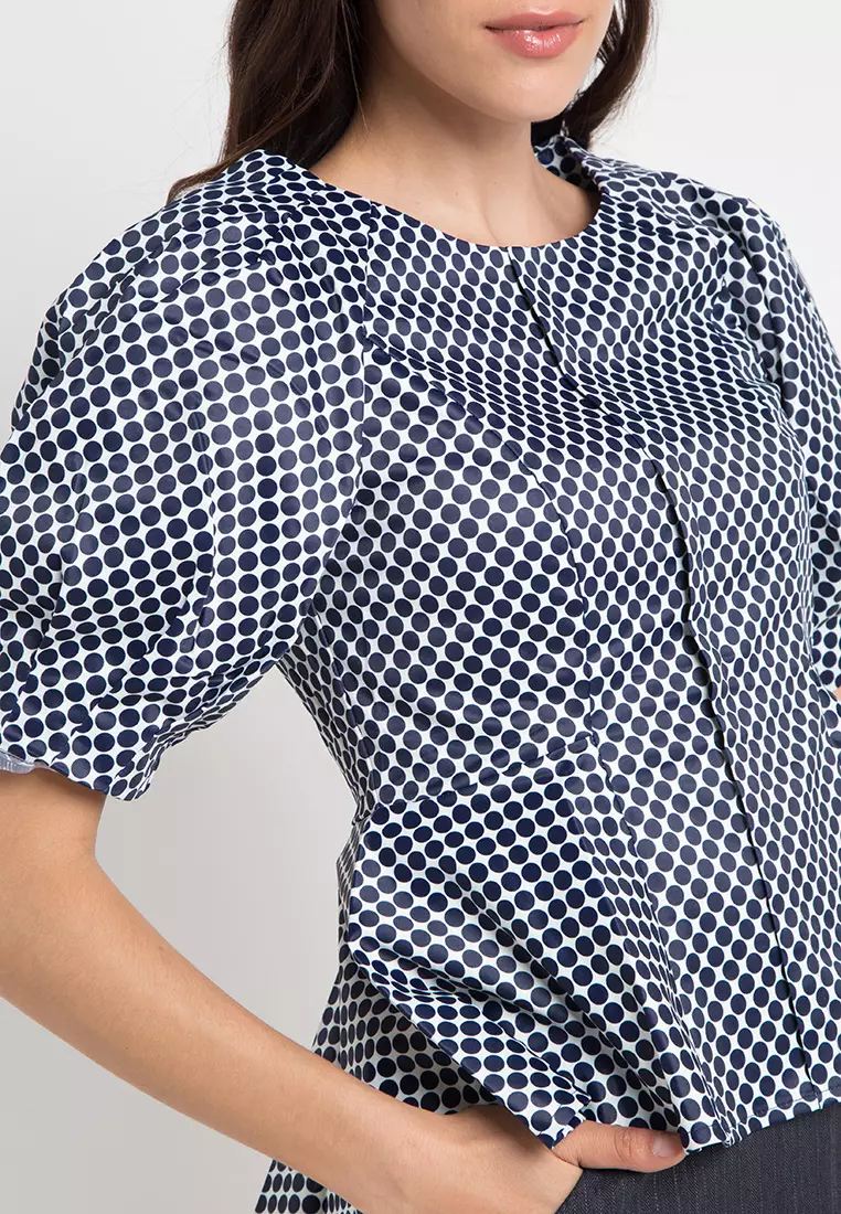 Blouse With Balloon Sleeves