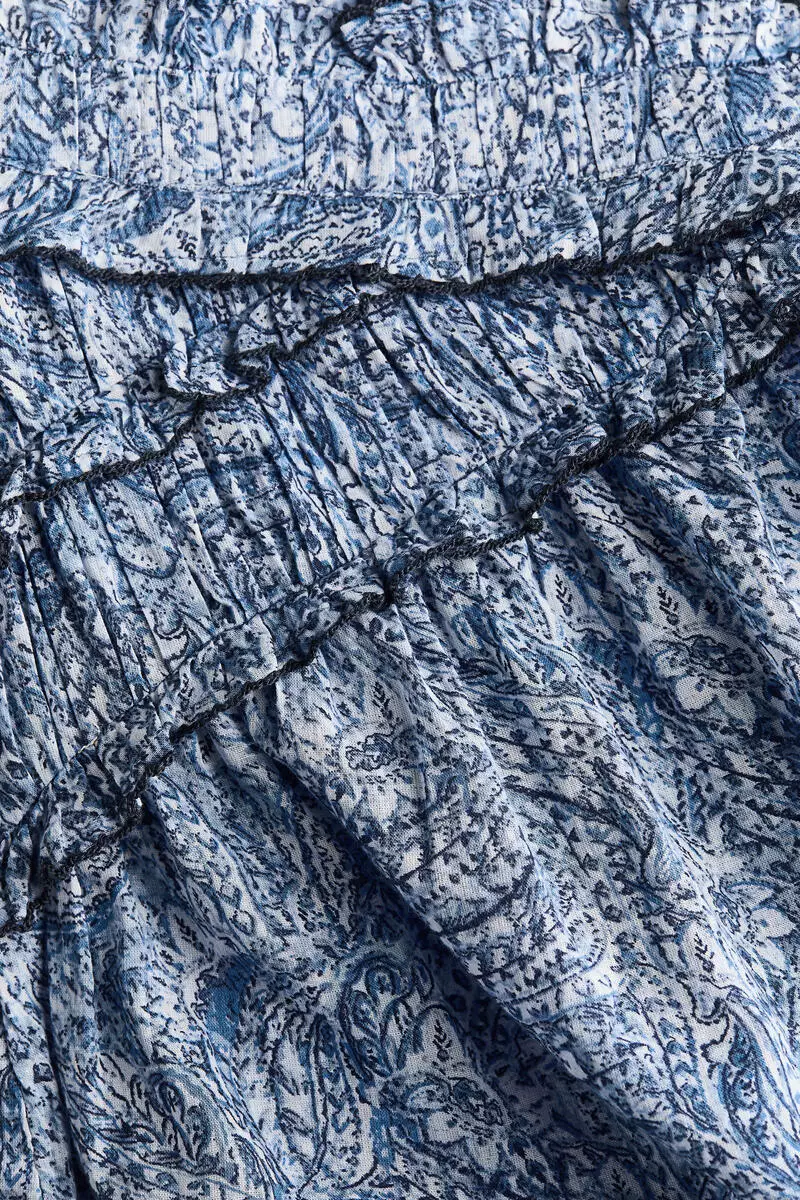 Ruffled cotton skirt