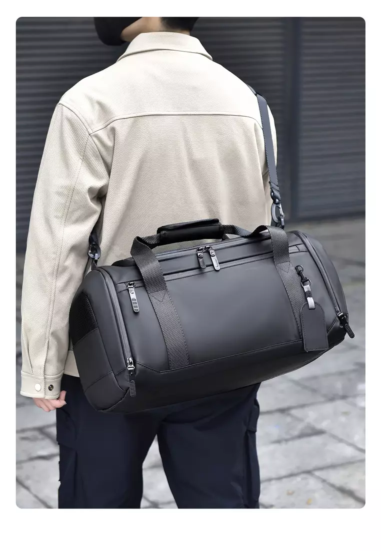 Leather Travel Duffel Bag