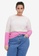 Vero Moda pink Plus Size Doffy Block Pullover 44B50AAE556059GS_1