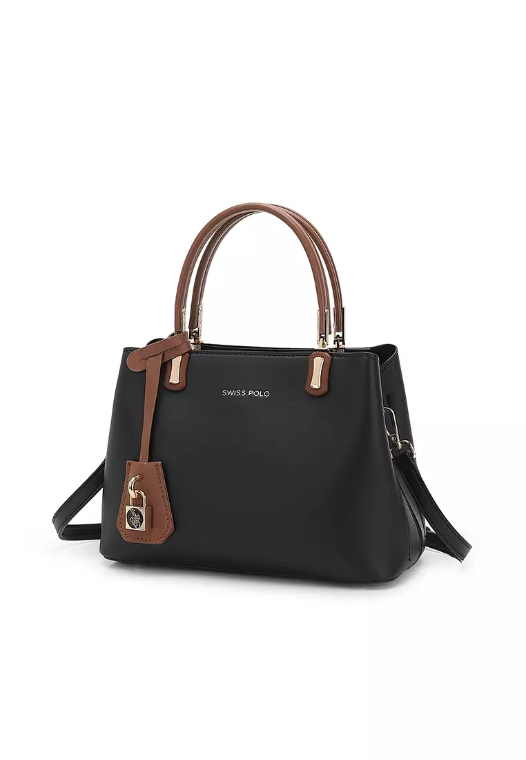 Women's Top Handle Bag / Sling Bag / Crossbody Bag (Tas Selempang / Tas Tangan) - Hitam