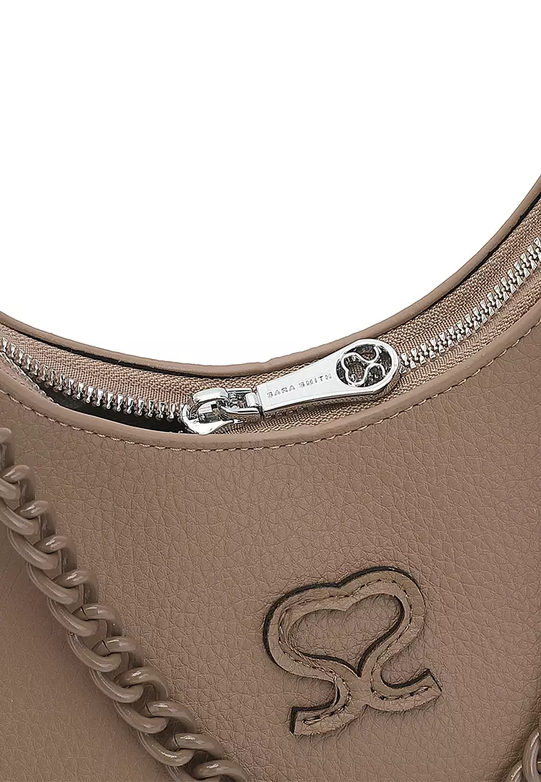 Women's Top Handle Bag / Sling Bag / Crossbody Bag / Shoulder Bag (Tas Tangan Wanita / Tas Selempang Wanita / Tas Bahu Wanita) - Cokelat