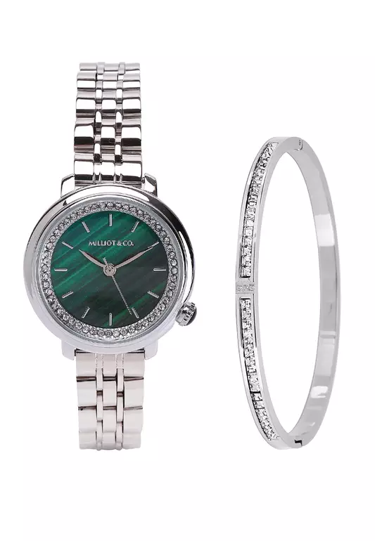 Ellysa Silver  Metal  Watch Gift Set