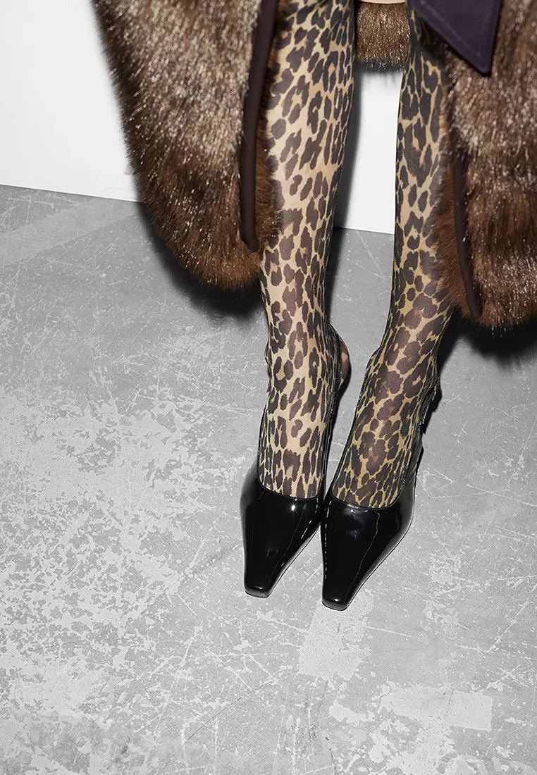 Patent Leather Slingback Pumps